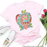 Tie Dye Apple Back to School Tee