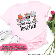 Monogram Latte Cup, Books, Globe School Teacher Class Tee
