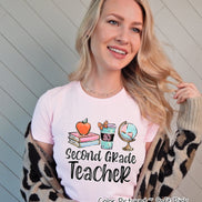 Monogram Latte Cup, Books, Globe School Teacher Grade Tee