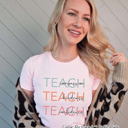 Teach Kindness Inspirational Teacher Tee