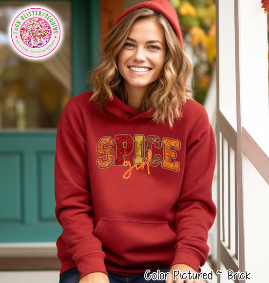 Faux Sequin Effect Spice Girl Fall Sweatshirt or Tee
