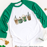 Monogram St Patricks Day Coffee Tee