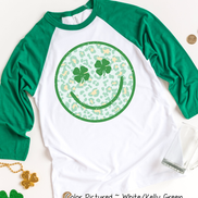 Retro Smiley Face St Patricks Day Tee