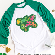 Retro Feeling Lucky St Patricks Day Tee