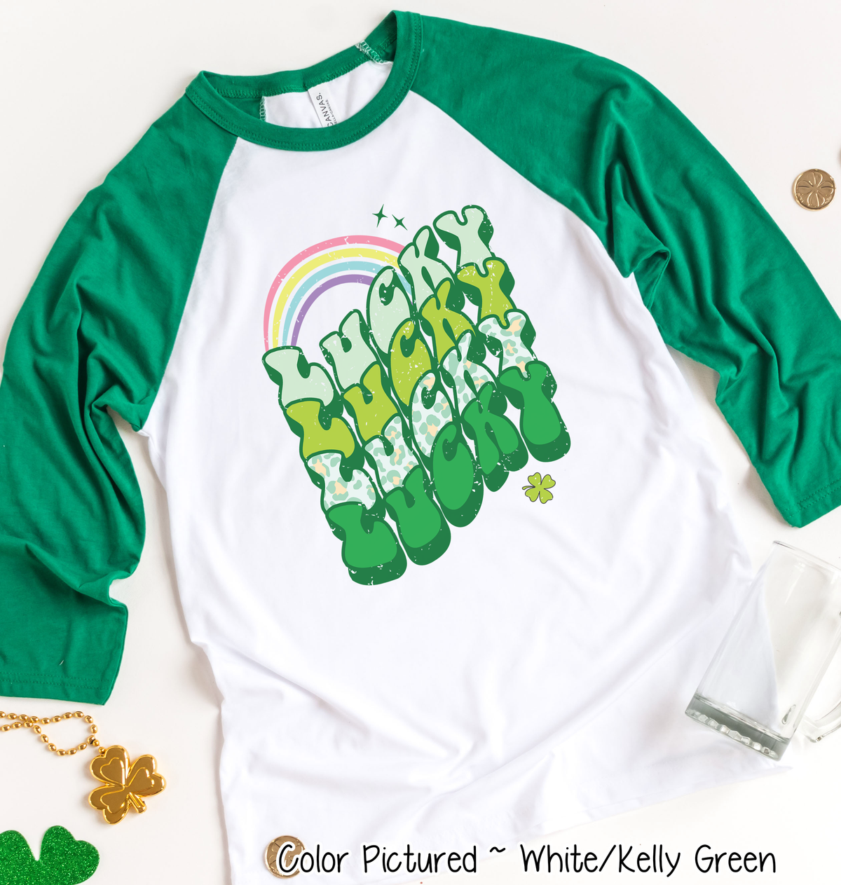 Retro Lucky St Patricks Day Tee