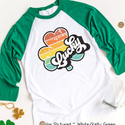 Lucky Retro Shamrock St Patricks Day Tee