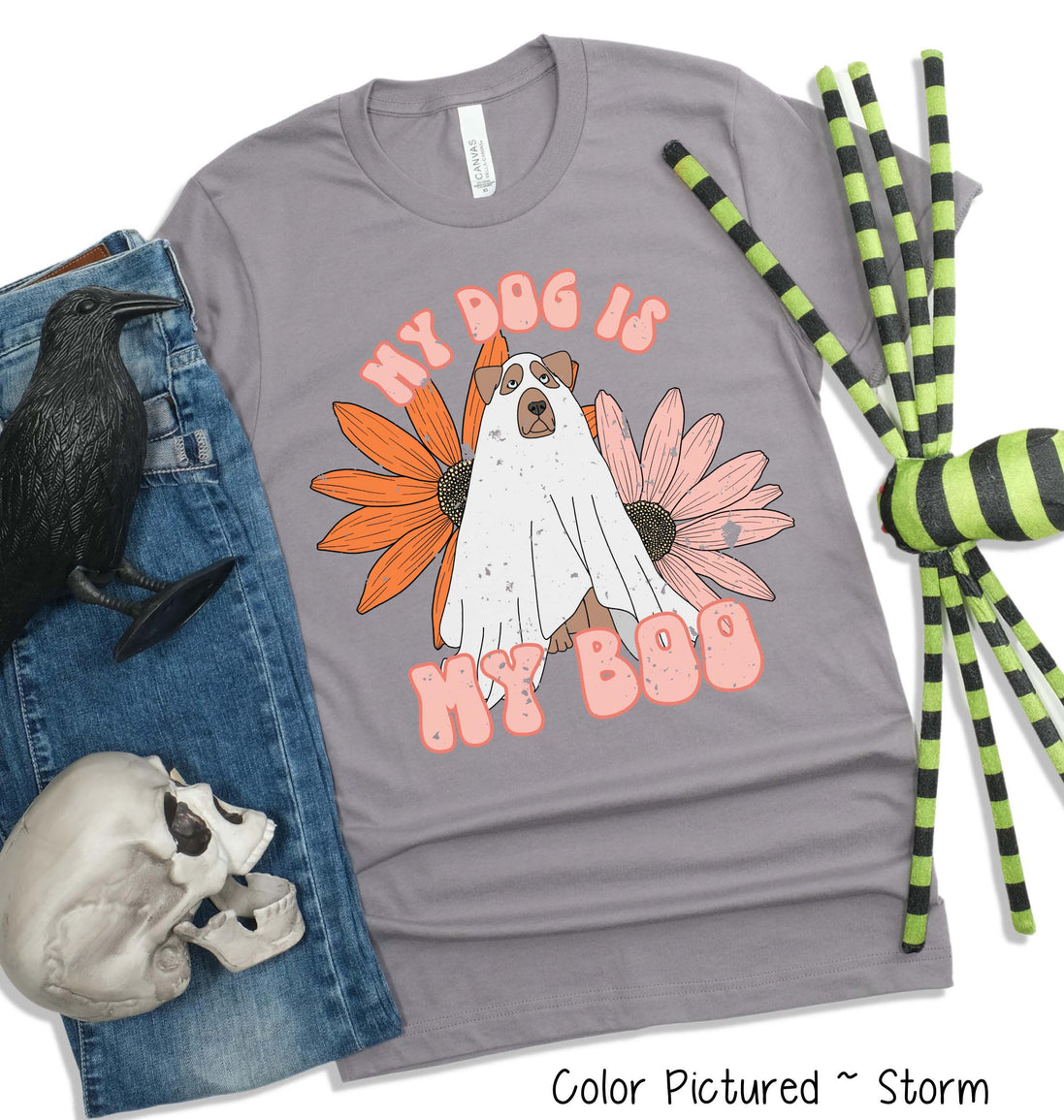 My Dog Is My Boo Cute Dog Lover Halloween Tee