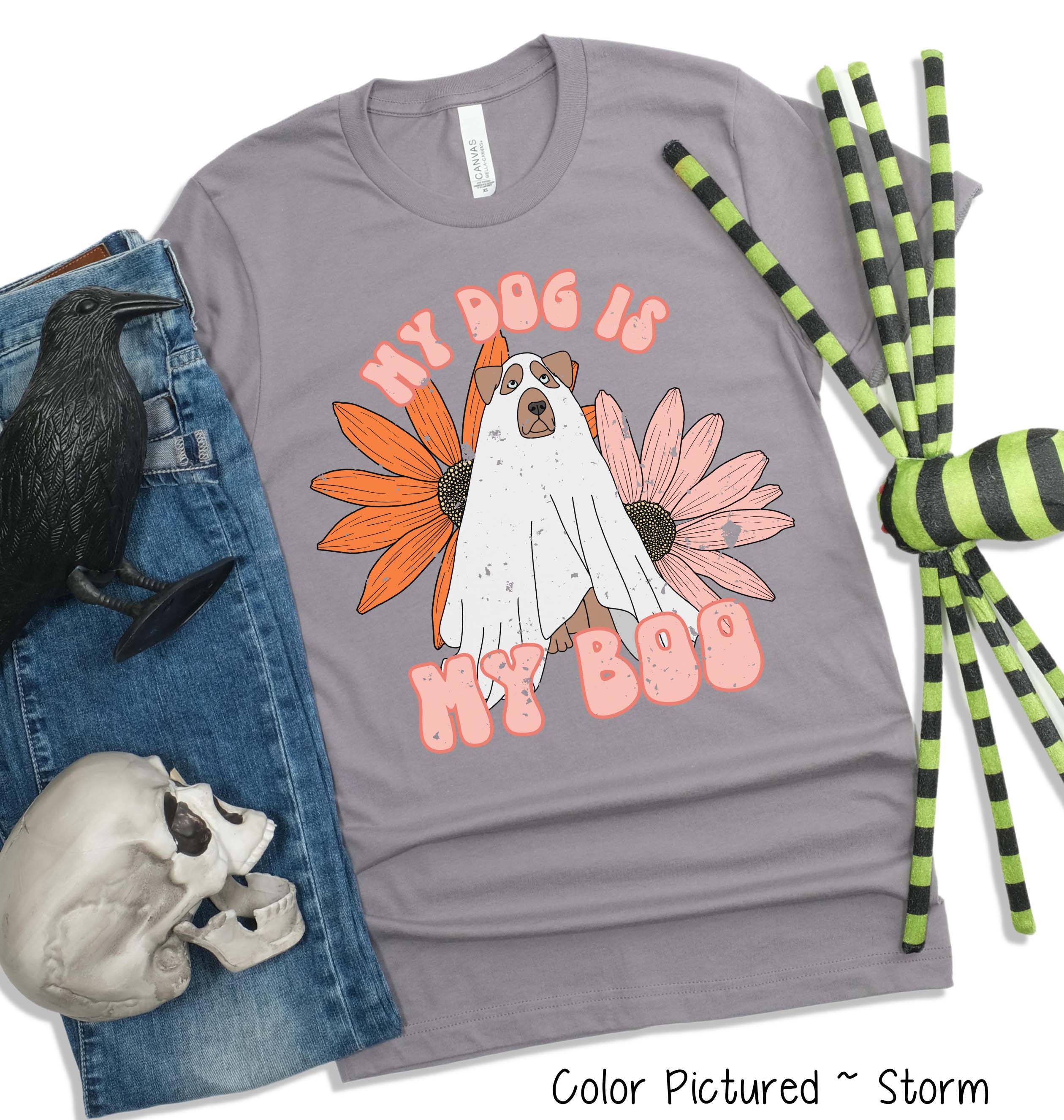 My Dog Is My Boo Cute Dog Lover Halloween Tee