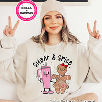 Monogram Bougie Sugar & Spice Tumbler & Gingerbread Christmas Tee or Sweatshirt