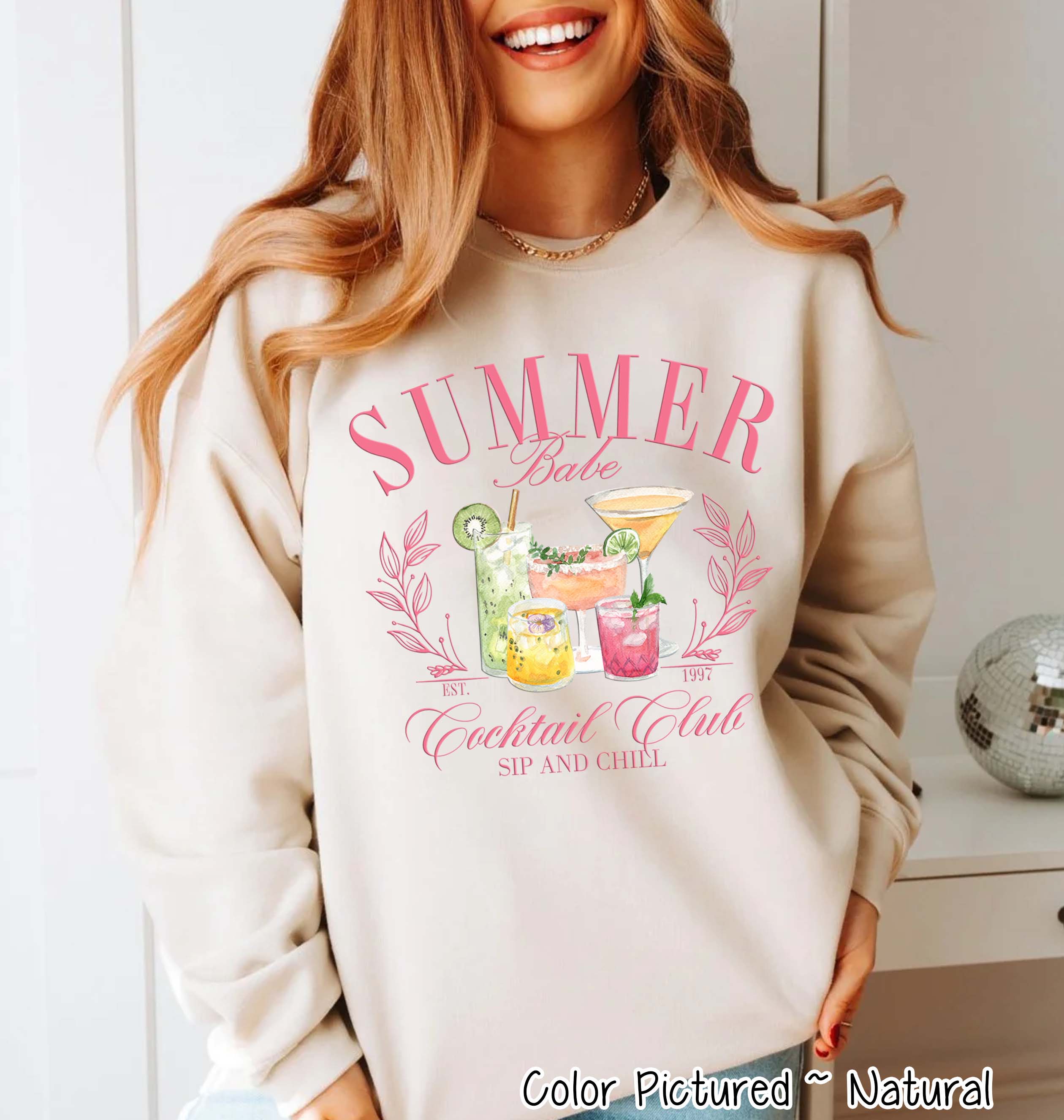 Summer Cocktail Social Club Tee or Sweatshirt