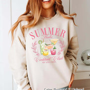 Summer Cocktail Social Club Tee or Sweatshirt