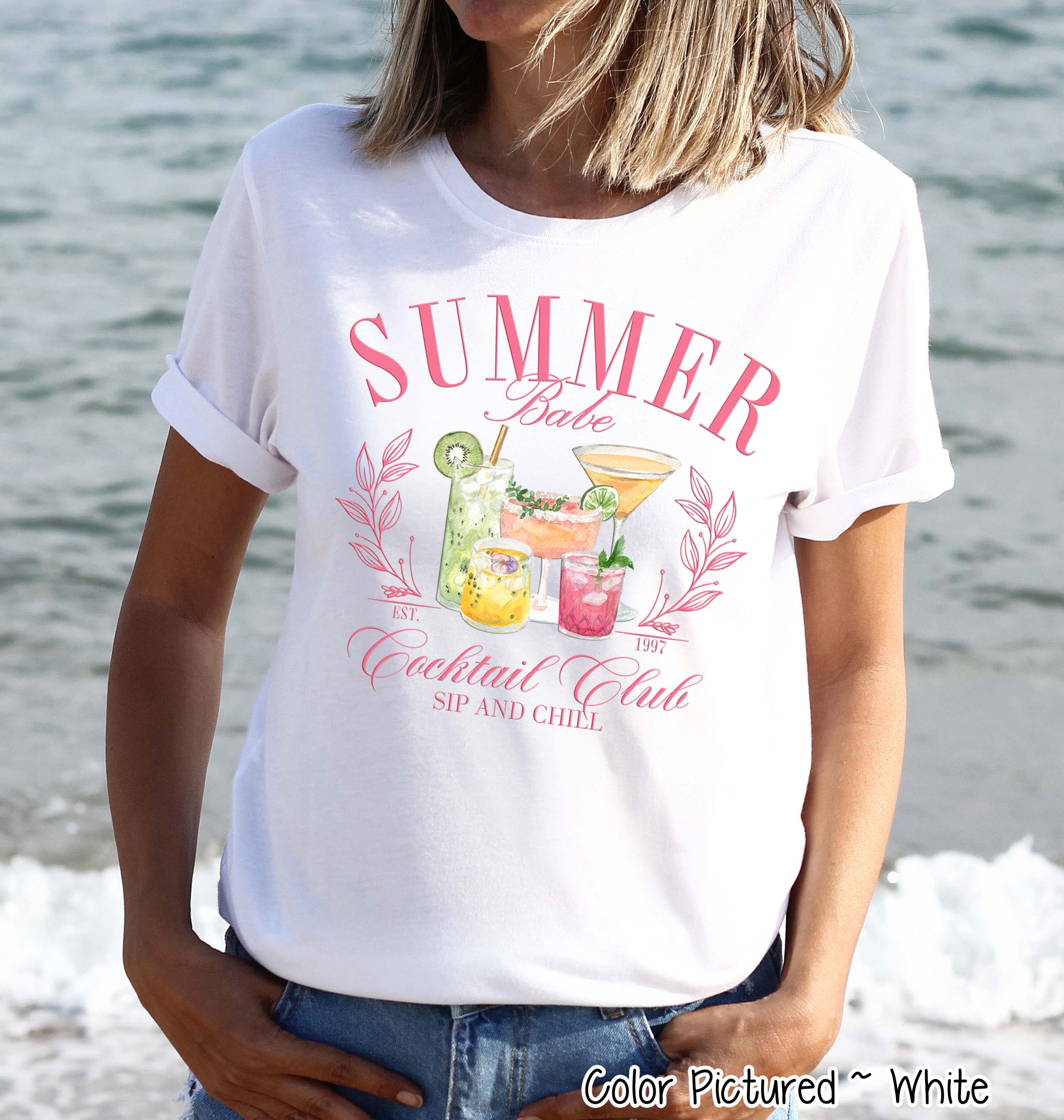 Summer Cocktail Social Club Tee or Sweatshirt