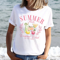 Summer Cocktail Social Club Tee or Sweatshirt