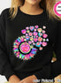 Sunflower Candy Hearts Valentine Tee or Sweatshirt