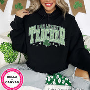 Retro One Lucky Teacher St Patricks Day Tee or Sweatshirt