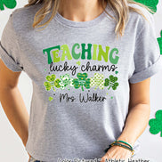 Personalized Teaching Lucky Charms St Patricks Day Tee or Sweatshirt
