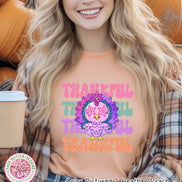 Preppy Pink Star Eyes Thanksgiving Sweatshirt or Tee