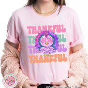 Preppy Pink Star Eyes Thanksgiving Sweatshirt or Tee