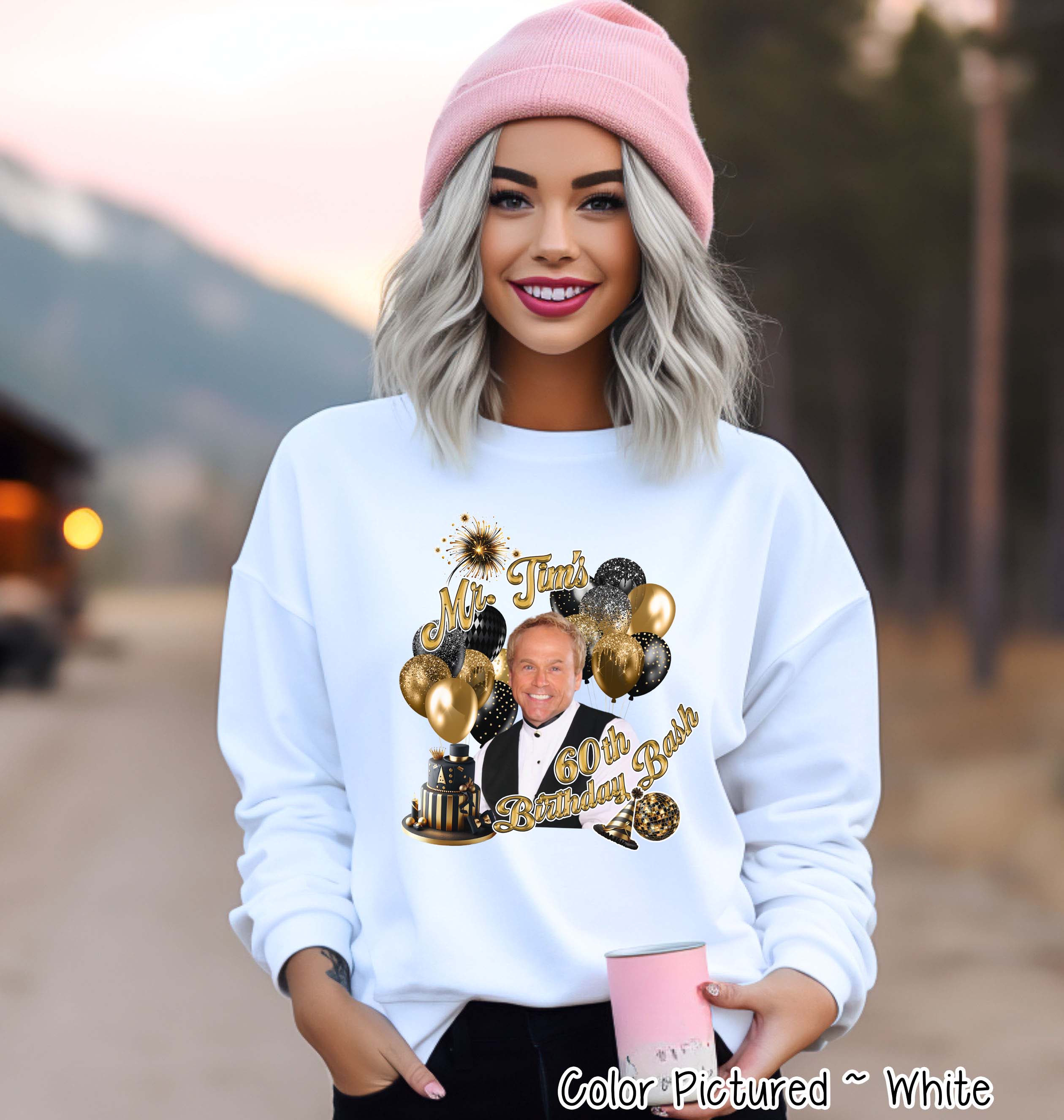 Mr. Tim's 60th Birthday Bash Party Tee for Dazzling Beauties Tee or Sweatshirt