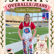 🌈 Custom DTF/Transfer Spirit Overalls & Jeans