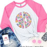 Monogram Conversation Hearts Prints Valentine Shirt