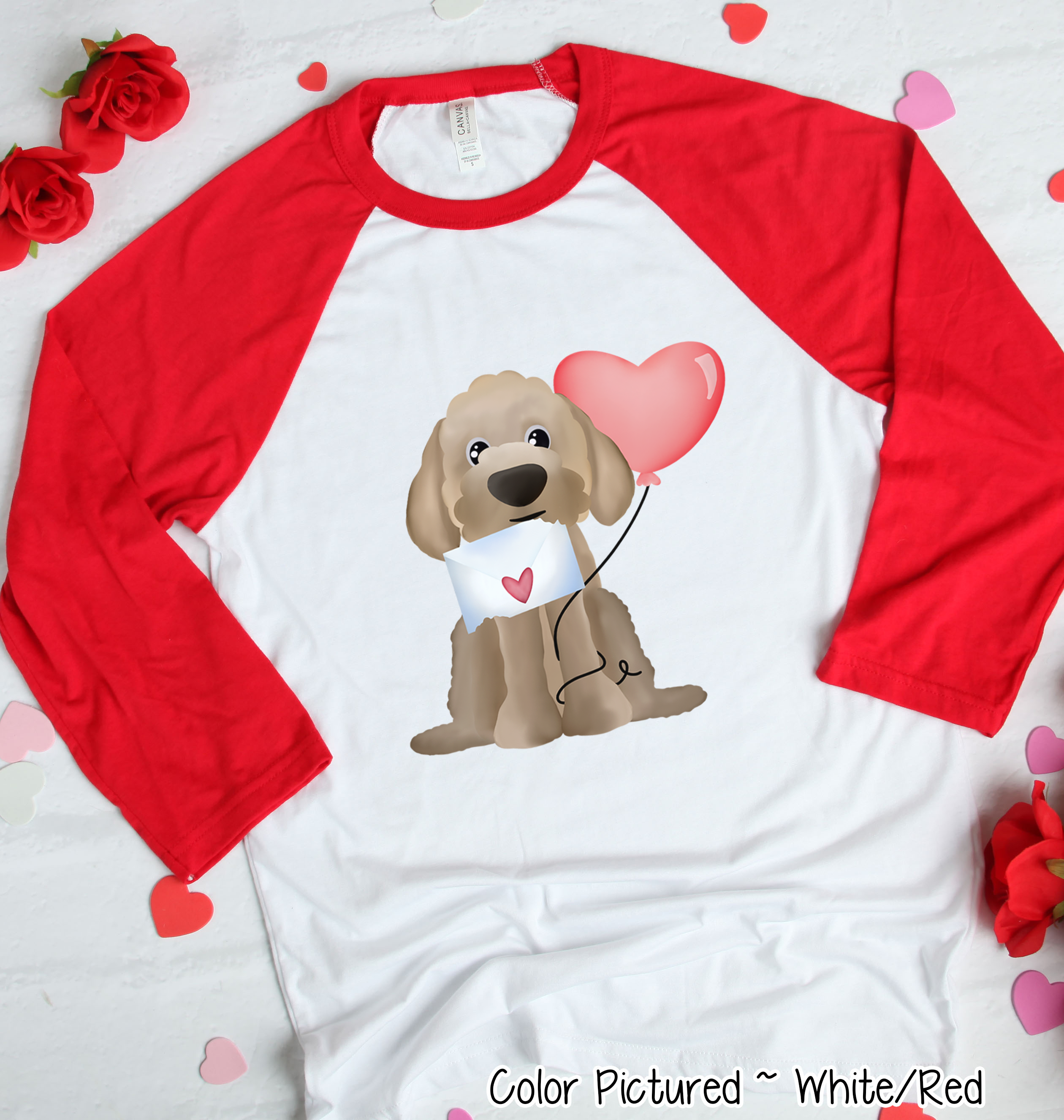 Golden Doodle Dog Letter Valentine Shirt