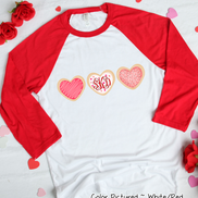 Monogram Cookie Trio Valentines Day Shirt