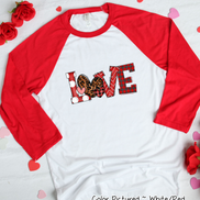 Leopard Cheetah Print Heart LOVE Valentine Shirt