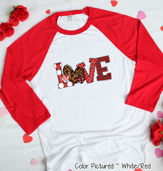 Leopard Cheetah Print Heart LOVE Valentine Shirt