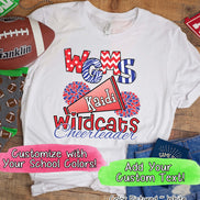 Personalized School Cheerleader Tee