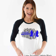 Personalized Leopard Color Guard Fan Tee
