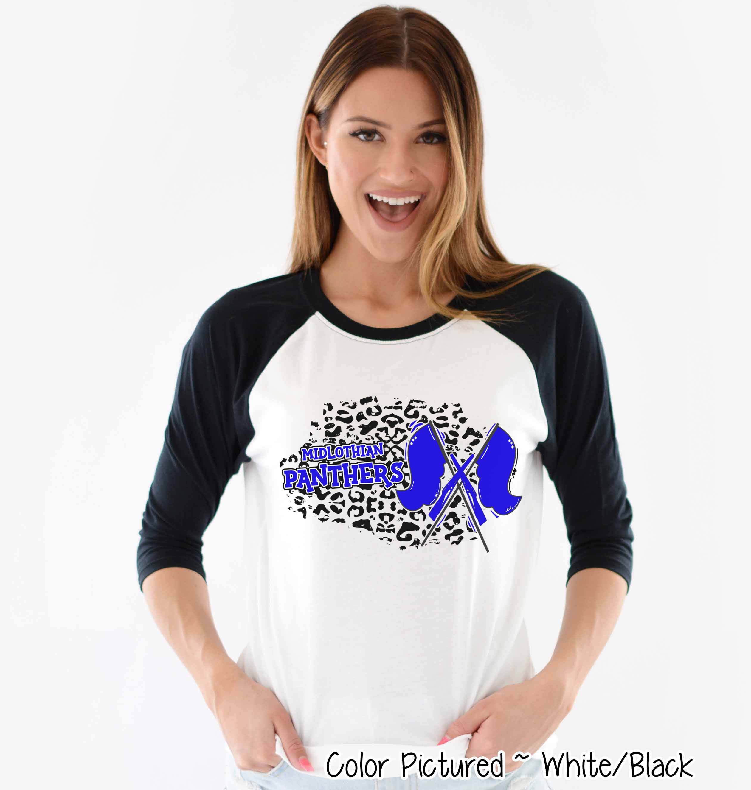 Personalized Leopard Color Guard Fan Tee