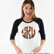 Football Leopard Big Monogram Tee