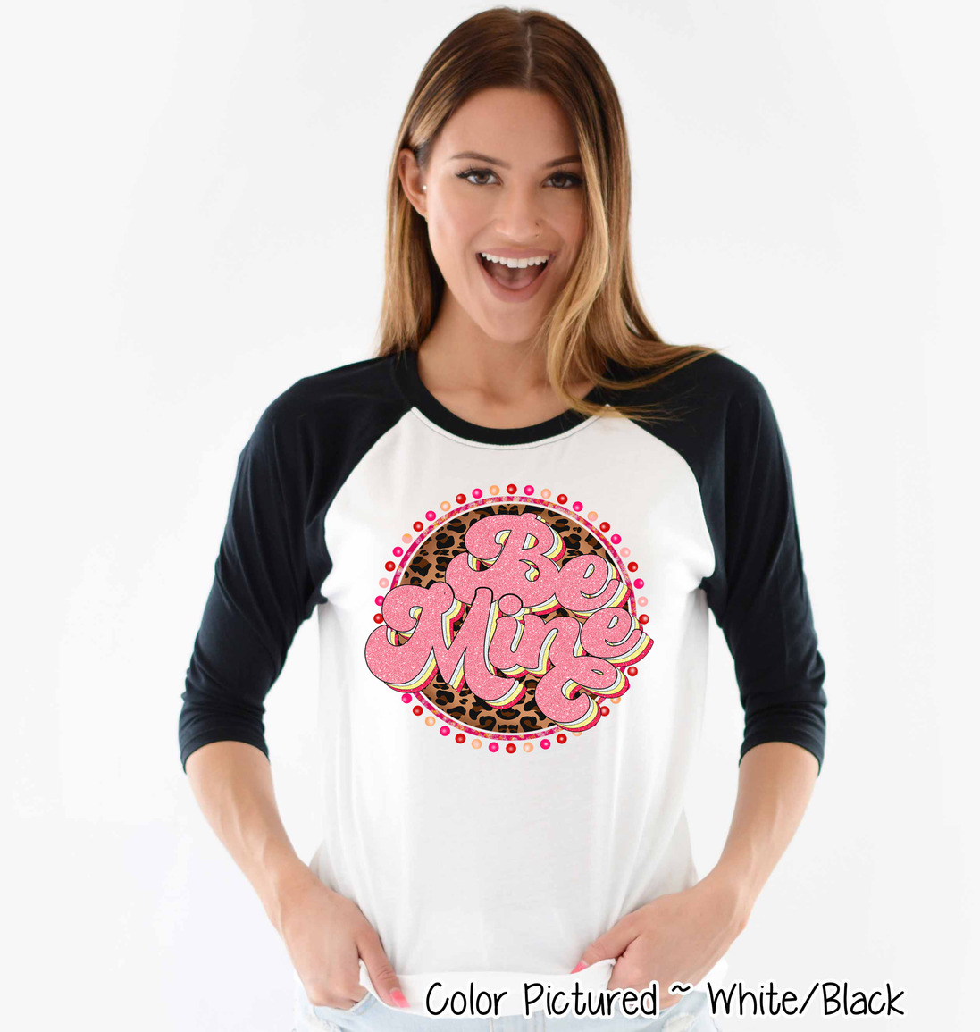 Leopard Print Retro Be Mine Valentine Shirt