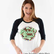 Retro Leopard Mardi Gras Tee