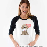 Golden Doodle Dog Letter Valentine Shirt