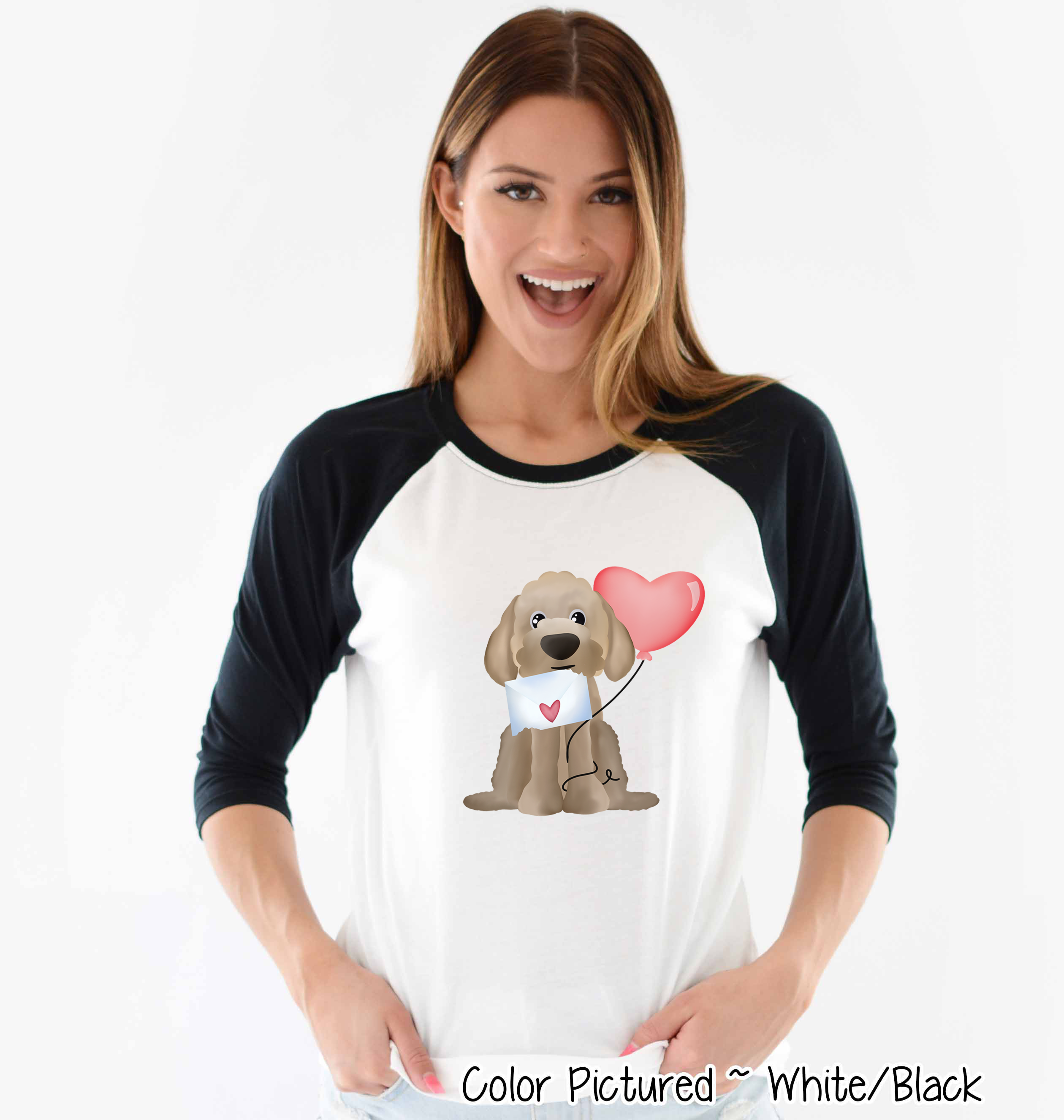 Golden Doodle Dog Letter Valentine Shirt