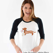 Daschund Dog Letter Valentine Shirt