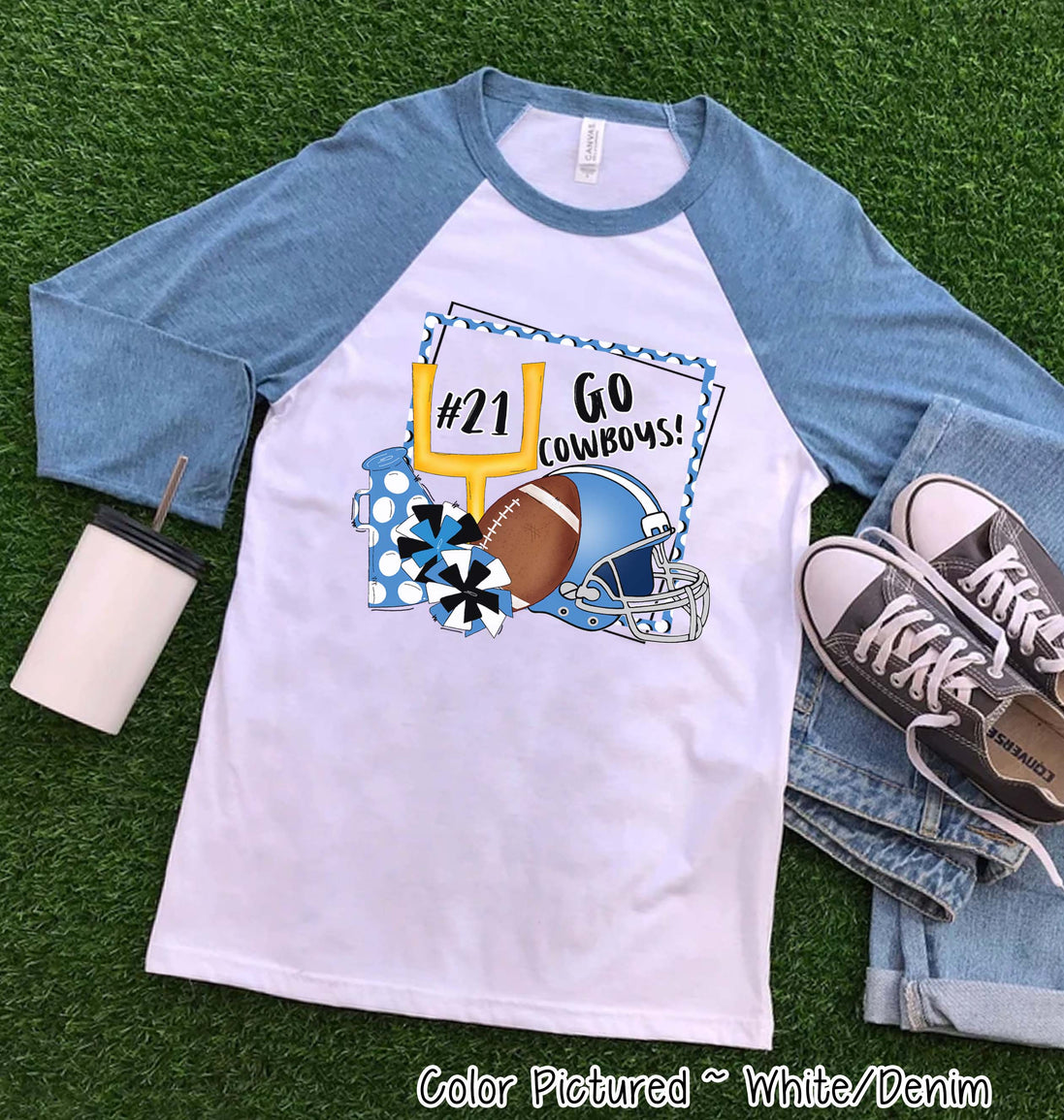 Personalized Football Game Day Fan Tee