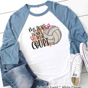 My Heart is On That Court Volleyball Mom Tee