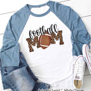 Leopard Football Mom Tee