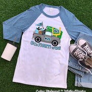 Personalized Cute Football Truck Game Day Fan Tee