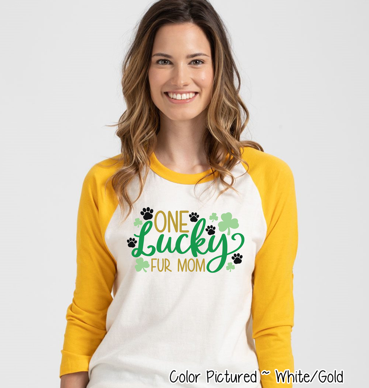 One Lucky Fur Mom St Patricks Day Tee