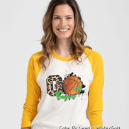 Personalized Leopard Basketball GO Fan Tee