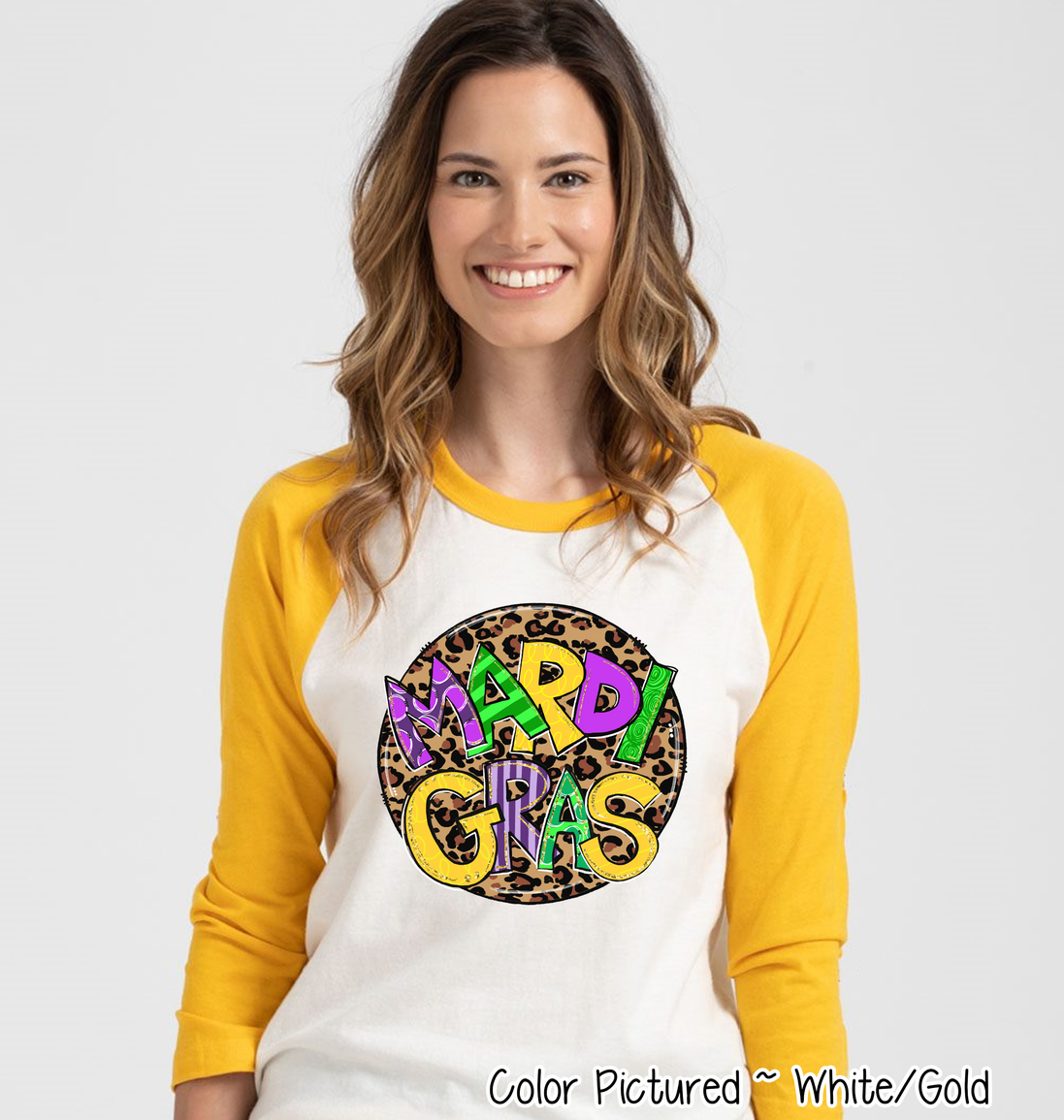 Leopard Mardi Gras Tee