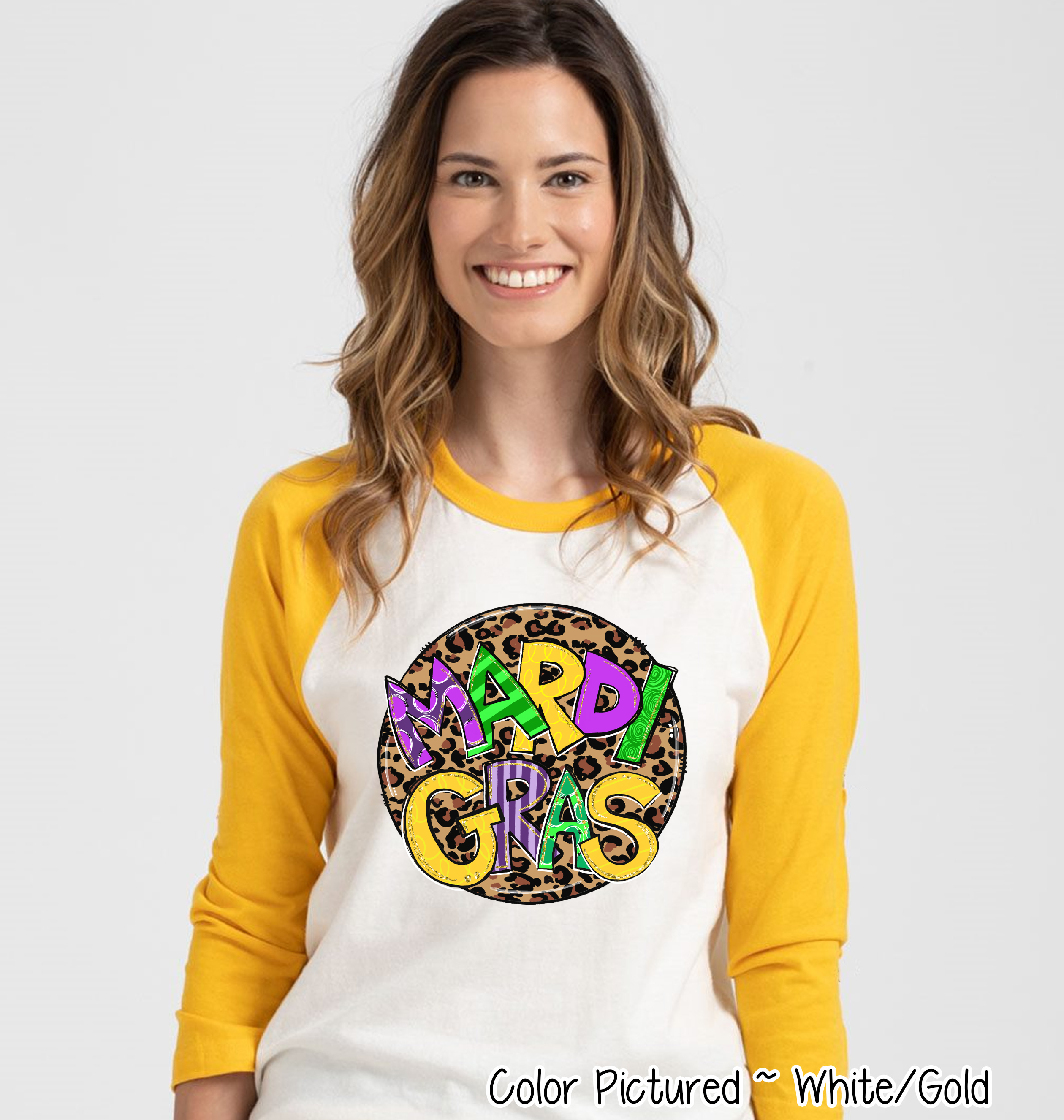 Leopard Mardi Gras Tee