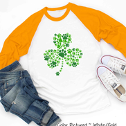 Paw Print Shamrock St Patricks Day Tee