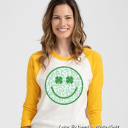 Retro Smiley Face St Patricks Day Tee