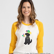 Black Lab Mardi Gras Tee