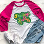 Retro Feeling Lucky St Patricks Day Tee